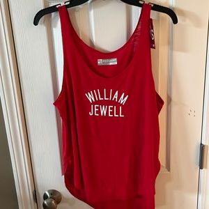 William Jewell College Cardinals tank top NWT Redshirt Large liberty MO - RS